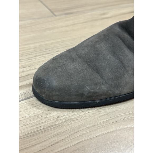 Arche Suede Wedge Booties Size 9.5 Gray Ankle Boots Casual Comfort Low Heel - Picture 4 of 13